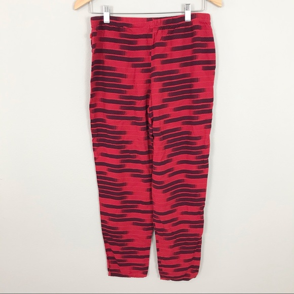 Josie Natori small Lounge Sleep Pajama Pants Red Purple - Picture 4 of 6